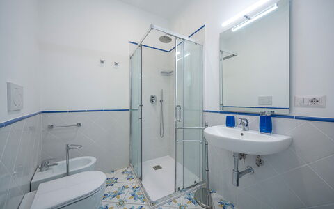 Maison Maiori: Plumbing Fixture, Flooring, Bathroom, Floor, Interior Design, Sink, Tap, Bathroom Sink, Ceiling, Plumbing
