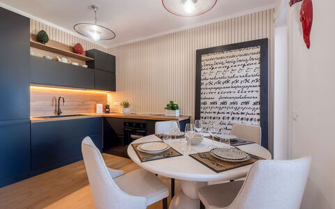 Casa Mario: Furniture, Interior Design, Wall, Flooring, Wood, Light Fixture, Ceiling, Room, Kitchen, Floor