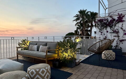 Casa Oscar: Furniture, Outdoor Furniture, Chair, Balcony, Flowerpot, Apartment, Shade, Deck, Eco Hotel, Outdoor Table