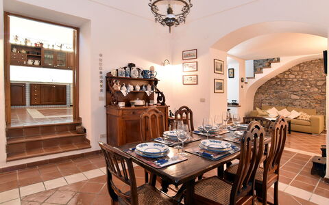 Villa Birbante: Furniture, Interior Design, Flooring, Wood, Table, Chair, Dining Room, Kitchen & Dining Room Table, Floor, Ceiling
