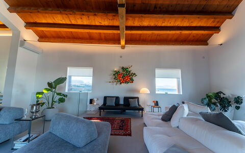 Iris House: Furniture, Floor, Ceiling, Interior Design, Home, Couch, Living Room, Chair, Apartment
