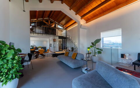 Iris House: Interior Design, Ceiling, Flooring, Floor, Furniture, Home, Chair, Room, Apartment, Living Room
