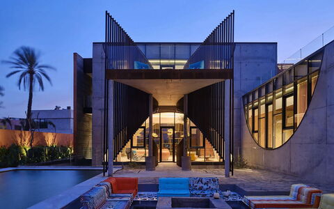 Villa Zaynab: Composite Material, Shade, Design, Daylighting, Steel, Aluminium, Eco Hotel, Swimming Pool, Beam
