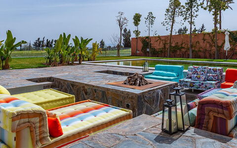 Villa Zaynab: Furniture, Flooring, Couch, Floor, Living Room, Chair, Coffee Table, Resort, Design