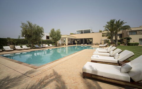 Villa Malak: Swimming Pool, Resort, Sunlounger, Hotel, Thermae, Outdoor Furniture, Shade, Eco Hotel, Estate, Villa