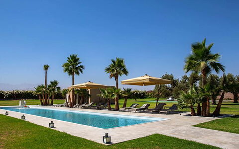 Villa Malika: Resort, Swimming Pool, Shade, Eco Hotel, Landscaping, Lawn, Outdoor Furniture, Villa