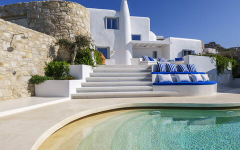 Villa Nikolas: Blue, Estate, Villa, Hotel, Resort, Design, Mansion, Swimming Pool, Outdoor Furniture