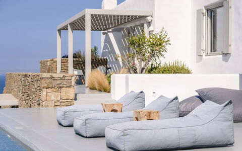 Villa Atlante: Furniture, Cushion, Outdoor Furniture, Throw Pillow, Couch, Pillow, Comfort, Living Room, Sunlounger