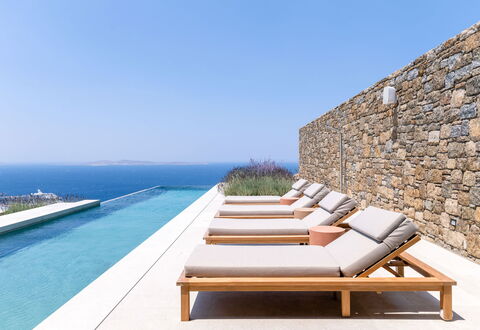 Villa Achille: Floor, Sea, Outdoor Furniture, Resort, Swimming Pool, Ocean, Sunlounger, Shade, Chair, Villa
