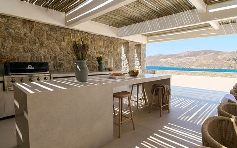 Villa Socrate: Furniture, Flooring, Kitchen, Natural Material, Chair, Countertop, Design, Wood Stain, Wood Flooring, Hardwood