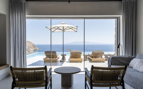 Villa Pegaso: Furniture, Sea, Chair, Resort, Shade, Balcony, Outdoor Furniture, Ocean, Coast