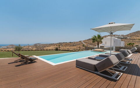 Villa Demetra: Wood Flooring, Outdoor Furniture, Resort, Shade, Hardwood, Swimming Pool, Eco Hotel, Design, Chair, Deck