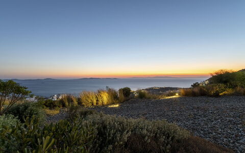 Villa Teseo: Sky, Blue, Horizon, Natural Landscape, Ecoregion, Wilderness, Plant Community, Dusk, Sea, Coast