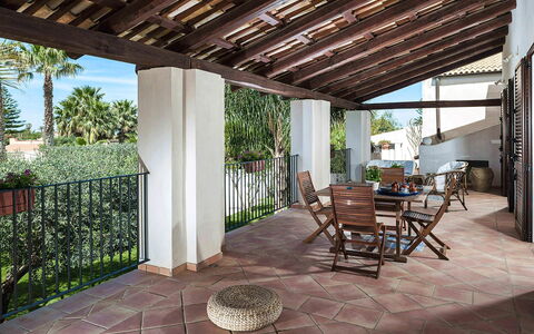 Casa Kita: Floor, Flooring, Furniture, Chair, Flowerpot, Houseplant, Porch, Shade, Eco Hotel, Balcony