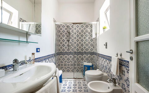 Casa Kita: Flooring, Floor, Interior Design, Plumbing Fixture, Bathroom, Tile, Plumbing, Tap, Sink, Porcelain