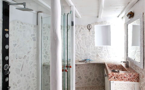 Sunkiss Villa: Wall, Plumbing Fixture, Ceiling, Interior Design, Flooring, Floor, Room, Plumbing, Tap, Bathroom