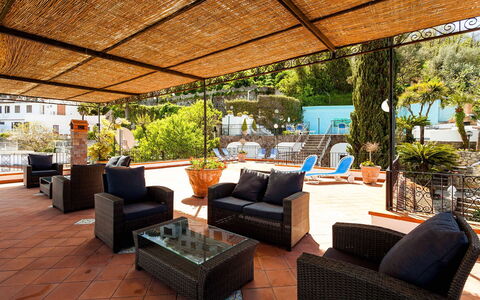 Villa Angel: Furniture, Outdoor Furniture, Swimming Pool, Chair, Resort, Table, Flowerpot, Outdoor Table, Umbrella, Shade