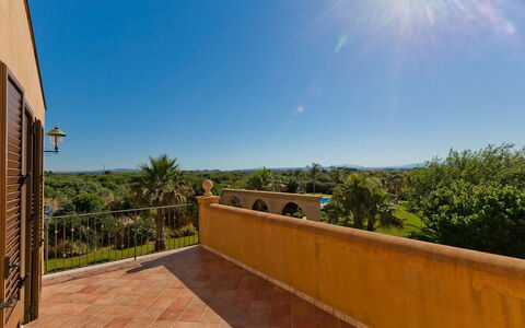 Villa Athena: Sky, Blue, Architecture, Landscape, Estate, Shade, Hacienda, Landscaping, Eco Hotel