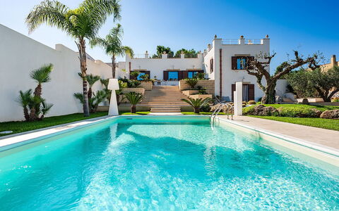 Villa la Pigna: Blue, Swimming Pool, Architecture, Resort, Estate, Garden, Landscaping, Hacienda, Mansion, Villa