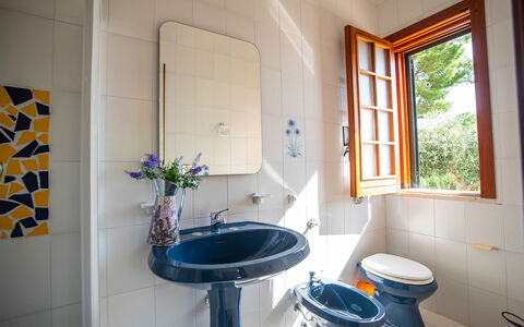 Villa la Randa: Interior Design, Plumbing Fixture, Bathroom Sink, Sink, Flooring, Tap, Floor, Bathroom, Plumbing, Home
