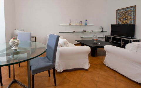 Apartment Alan: Furniture, Interior Design, Flooring, Floor, Table, Couch, Room, Living Room, Lighting, Apartment