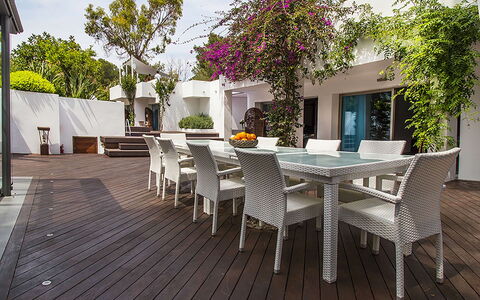 Casa Asia: Furniture, Outdoor Furniture, Chair, Table, Outdoor Table, Shade, Floor, Garden, Flowerpot