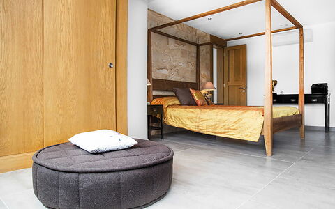 Casa Asia: Furniture, Interior Design, Floor, Flooring, Bed, Bedroom, Wall, Wood, Wood Flooring, Room