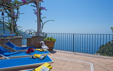 Casa Gemma: Blue, Flowerpot, Balcony, Sea, Ocean, Outdoor Furniture, Houseplant, Resort, Baluster, Coast