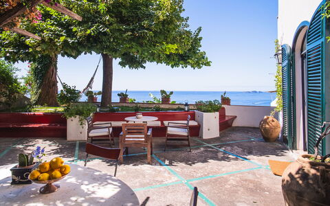 Casa Giardino: Furniture, Flowerpot, Sea, Outdoor Furniture, Shade, Ocean, Outdoor Table, Chair, Houseplant, Coast