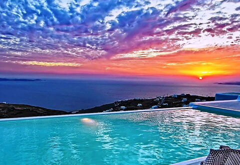 Fanaria Villa: Blue, Horizon, Dusk, Evening, Ocean, Swimming Pool, Sunrise, Sunset, Afterglow