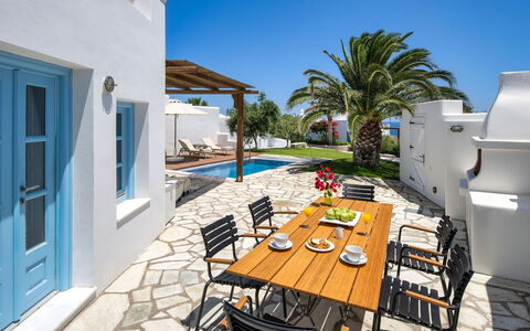 Guest House Livas: Blue, Swimming Pool, Outdoor Furniture, Furniture, Home, Resort, Chair, Shade, Estate, Sunlounger