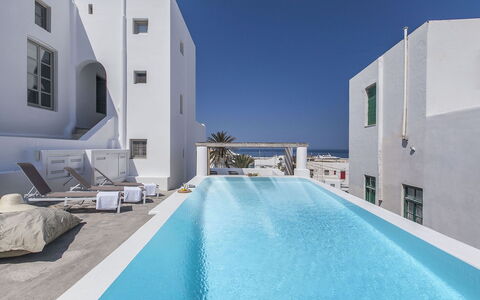 Halki Villa: Blue, Apartment, Swimming Pool, Composite Material, Resort, Balcony, Hotel, Condominium, Design, Resort Town