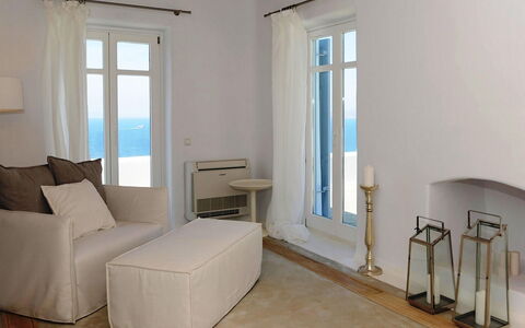 Krystalo: Furniture, Interior Design, Floor, Apartment, Flooring, Table, Sea, Room, Chair, Living Room