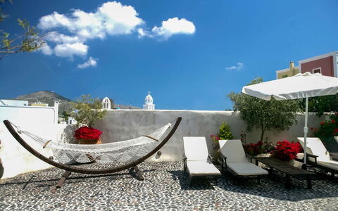 Mansion Sophia: Furniture, Flowerpot, Outdoor Furniture, Chair, Houseplant, Patio, Courtyard, Coffee Table, Shade, Balcony