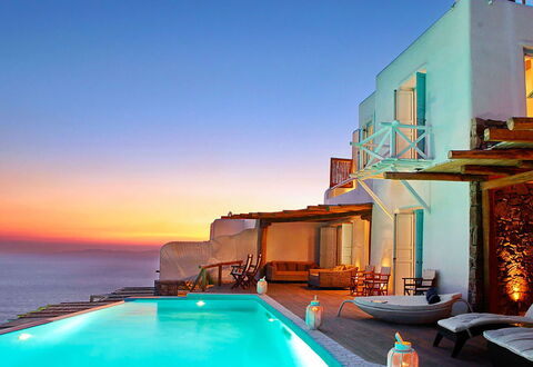 Queen Villa: Blue, Resort, Swimming Pool, Sea, Coastal And Oceanic Landforms, Dusk, Eco Hotel, Ocean, Evening, Coast