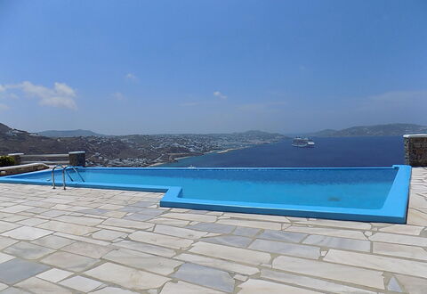 Rose Studio 1: Blue, Swimming Pool, Composite Material, Tile, Shade, Resort, Outdoor Furniture, Sunlounger, Flagstone