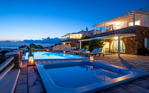 Rose Studio 3: Blue, Resort, Swimming Pool, Coast, Eco Hotel, Resort Town, Night, Hotel, Villa
