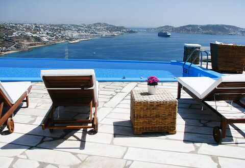 Rose Studio 3: Blue, Swimming Pool, Outdoor Furniture, Furniture, Resort, Sunlounger, Umbrella, Chair, Leisure, Shade