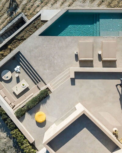 Thera King: Composite Material, Concrete, Design, Sunlounger, Outdoor Furniture, Swimming Pool