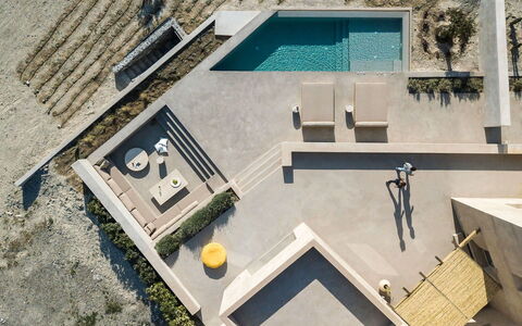 Thera Queen: Composite Material, Concrete, Design, Sunlounger, Outdoor Furniture, Swimming Pool