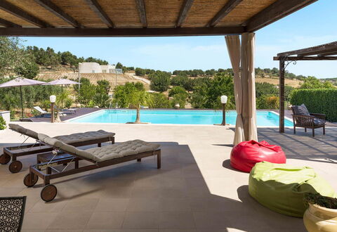 Villa Almond: Swimming Pool, Furniture, Outdoor Furniture, Resort, Chair, Leisure, Shade, Sunlounger, Eco Hotel, Patio