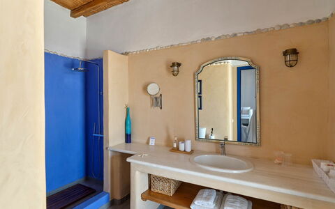 Villa Amaca: Interior Design, Flooring, Floor, Furniture, Plumbing Fixture, Room, Bathroom Sink, Tap, Ceiling, Bathroom