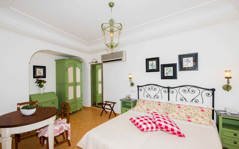Villa Amanda: Furniture, Interior Design, Bedroom, Ceiling, Bed, Flooring, Floor, Room, Bed Sheet, Lighting