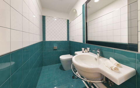 Villa Avion: Plumbing Fixture, Flooring, Bathroom, Bathroom Sink, Floor, Interior Design, Sink, Plumbing, Tap, Tile