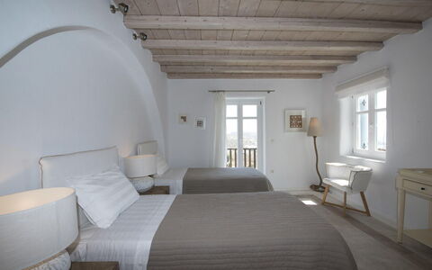 Villa Azur: Wall, Furniture, Ceiling, Bedroom, Apartment, Chair, Bed, Bed Frame, Bedding, Design