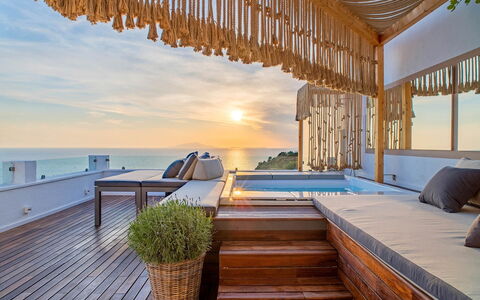 Casa Mariavittoria: Wood, Furniture, Floor, Flooring, Interior Design, Wood Flooring, Resort, Hardwood, Sea, Ocean