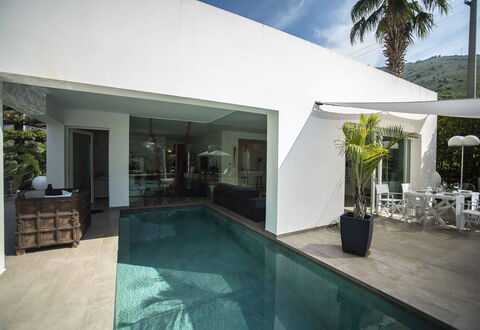 Villa Corallo: Home, Architecture, Floor, Shade, Swimming Pool, Chair, Resort, Eco Hotel, Houseplant