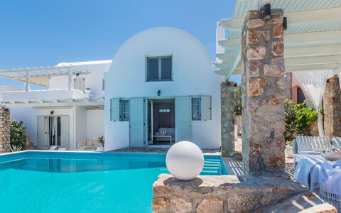 Villa Crystal: Blue, Swimming Pool, Resort, Estate, Villa, Mansion, Hotel, Chair, Design, Dome
