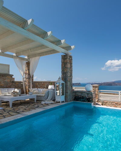 Villa Crystal: Blue, Swimming Pool, Resort, Coastal And Oceanic Landforms, Sea, Coast, Eco Hotel, Outdoor Furniture, Hotel, Seaside Resort