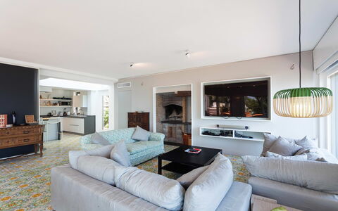 Villa Davide: Furniture, Interior Design, Couch, Flooring, Floor, Wall, Living Room, Room, Ceiling, Wood